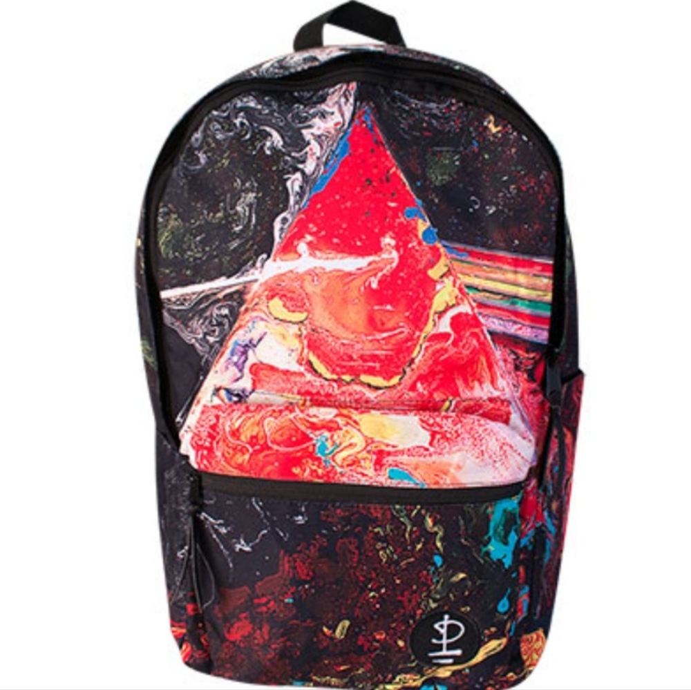 Pink Floyd Watercolor Dark Side of the Moon Backpack